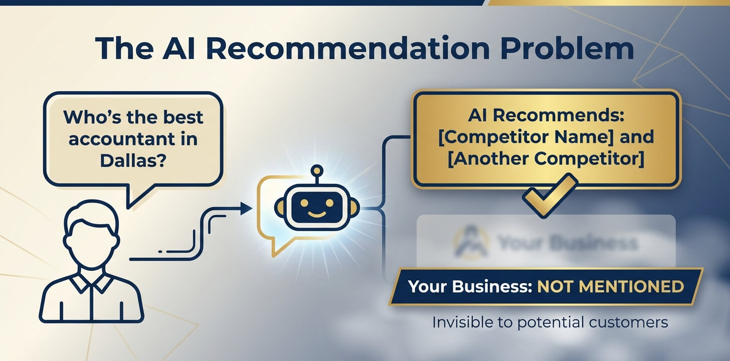 The AI Recommendation Problem - When people ask AI, competitors get recommended instead of you